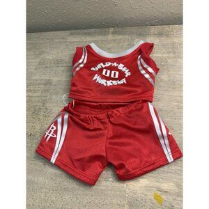 Build A Bear Basketball Outfit Rockets # 00 Red